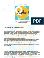 Quadradinho Fashion: de 08 A 10 de Novembro de 2019 Pátio Brasil Shopping