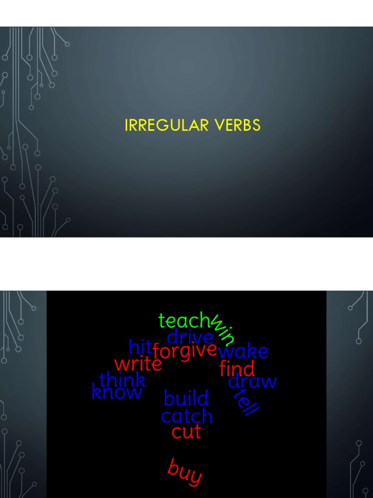 Irregular Verbs Drill Games PDF