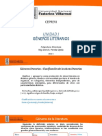 Géneros Literarios: Unidad I