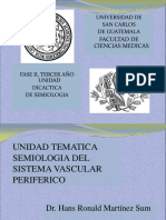 Semiólogía del sistema vascular periférico