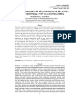 Religious Moderation in The Paradigm of Religious Conflict Reconciliation in Jayapura-Papua