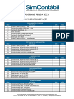 Checklist Irpf Simcontabil 2023