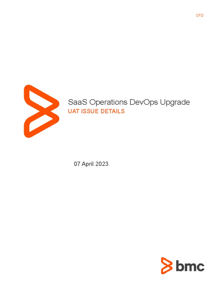 SaaS Operations DevOps Upgrade UAT Issue Document - v1.6 | PDF | Cloud ...