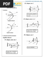 Óptica Geométrica Espelhos Esféricos: 1 - Introdução