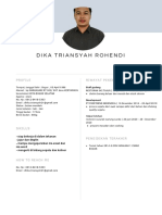 Dika Triansyah Rohendi: Riwayat Pekerjaan Profile