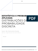 Distribuições de Distribuições de Probabilidade Probabilidade Discreta Discreta