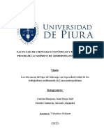 La influencia del liderazgo en la productividad de los millennials