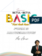 Betul-Betul Basic Form 3 Maths MR Amir 17.02.2022