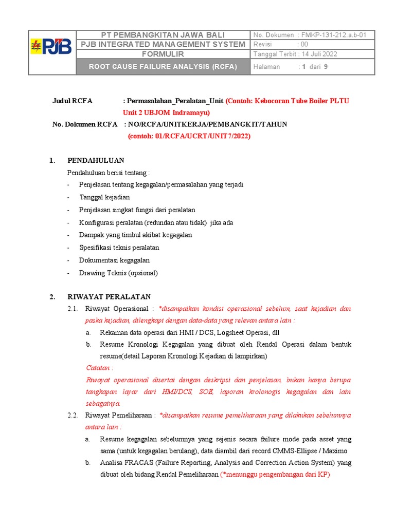 Analisis Kegagalan Peralatan RCFA | PDF