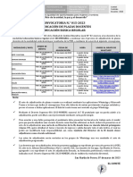 Adjudicación de plazas docentes secundaria UGEL 02 Lima 2023