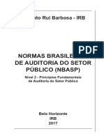 Normas Brasileiras de Auditoria Do Setor Público (Nbasp) : Instituto Rui Barbosa - IRB