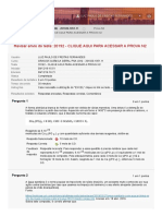 Prova de Química Geral Online