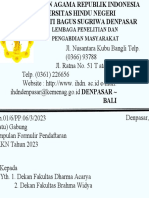 Surat Pengumpulan Formulir Pendaftaran KKN 2023