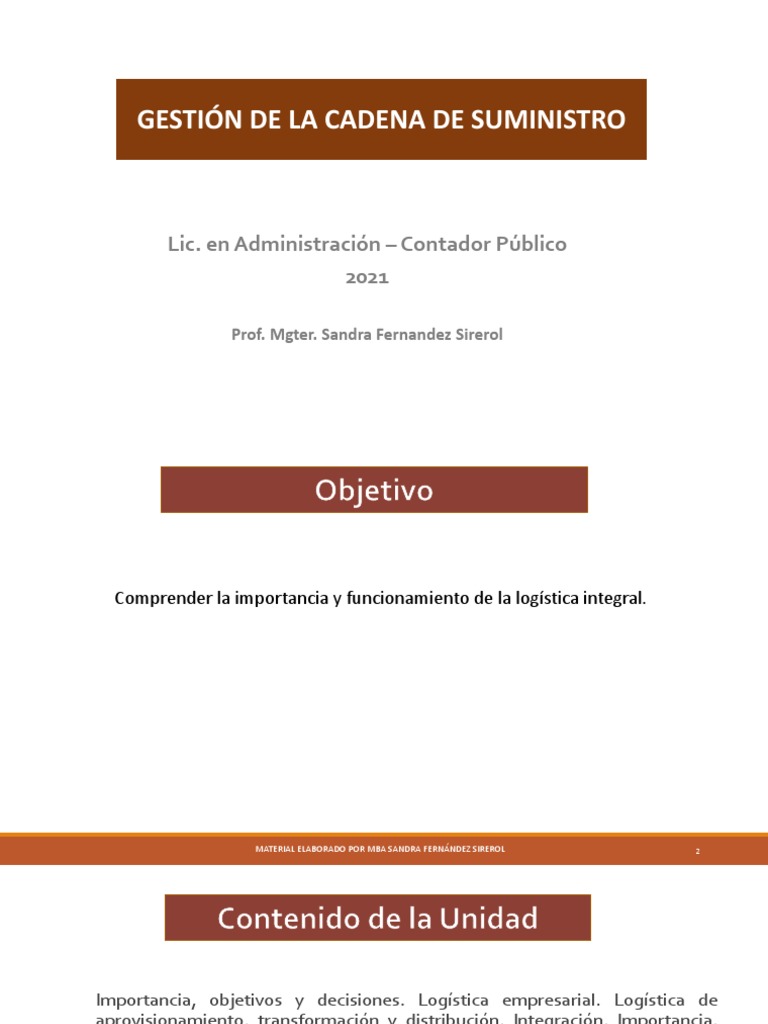 Gestión Eficiente de la Cadena de Suministro | PDF