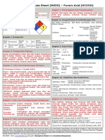 Material Safety Data Sheet MSDS Formic A