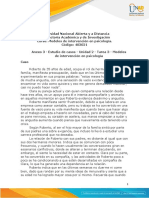 Anexo 3 - Estudio de Casos - Unidad 2 - Tarea 3 - Modelos de Intervención en Psicología