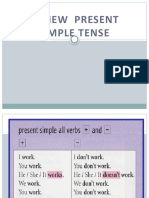 Review Present Simple Tense Forms and Usage