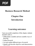 Business Research Method Chapter One