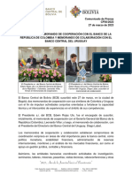 Comunicado de Prensa CP36/2023 27 de Marzo de 2023: Firman El Memorando de Cooperación