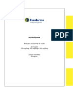 Acetilcisteína: Bula para Profissional de Saúde Granulado 100 mg/5mg, 200 mg/5mg e 600 mg/5mg