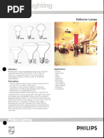 Philips Reflector Incandescent Lamps Bulletin 8-92