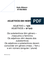 Adjetivos em hebraico