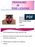 Dr Raj Bumiya Thyroid Lesion ( NODULAR OR DIFFUSE ) Usg - Ultrasonography