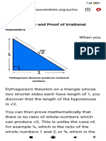 Contribution of Pythagoras