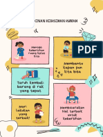 Poster Pilah Sampah Rumah Ilustrasi Krem