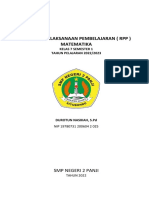 Rencana Pelaksanaan Pembelajaran (RPP) Matematika: SMP Negeri 2 Panji