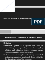 Chapter One An Overview of The Financial System
