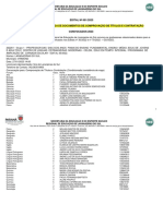 EDITAL #001/2023 Convocação para Entrega de Documentos de Comprovação de Títulos E Contratação Convocados 2023