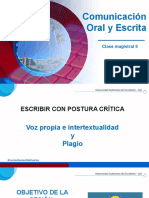 Comunicación Oral y Escrita: Clase Magistral 9