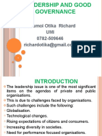 Leadership and Governance Excel