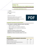 Módulo 4: Evaluación Basada en Competencias