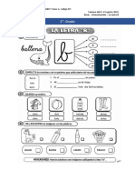 1 - Grado: Área: - Comunicación - La Letra B