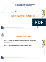 Research Skills: Lecture #