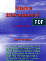 Balance Hidromineral: Lic. Madelaine Calero