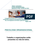 Senac Carazinho Psicologia Organizacional Psicóloga: Fabiana M Streit Xavier Da Cruz
