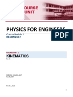 Physics For Engineers: Kinematics