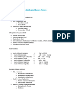 Acids and Bases Notes