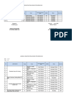 Jadwal Kegiatan Pelaksana Program Gizi: Bulan: Januari Tahun: 2023