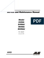 Service and Maintenance Manual for JLG Lift Models E450A, E450AJ, M450A, M450AJ