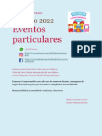 Catálogo 2022: Eventos Particulares