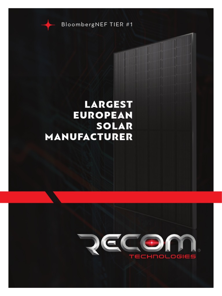 Recom Company Profile | PDF | Photovoltaics | Renewable Energy