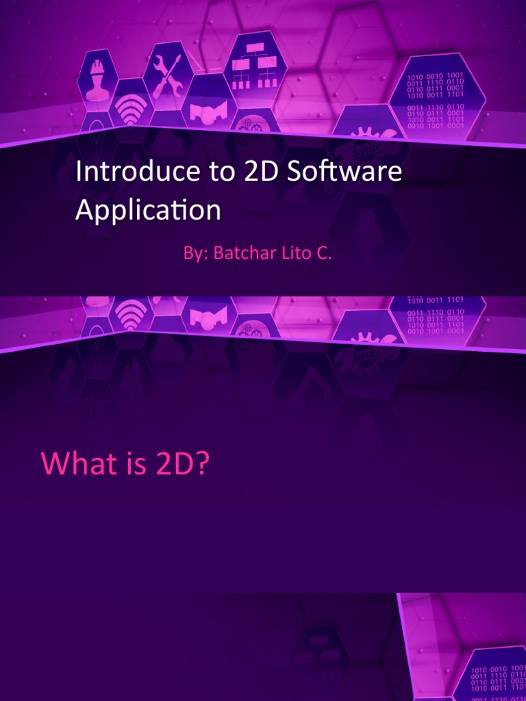 Overview of 2D Software Applications | PDF | Computers