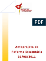 Anteprojeto de Reforma Estatutária PT