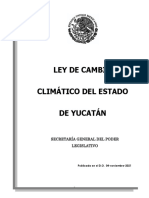 Ley de Cambio Climático de Yucatán