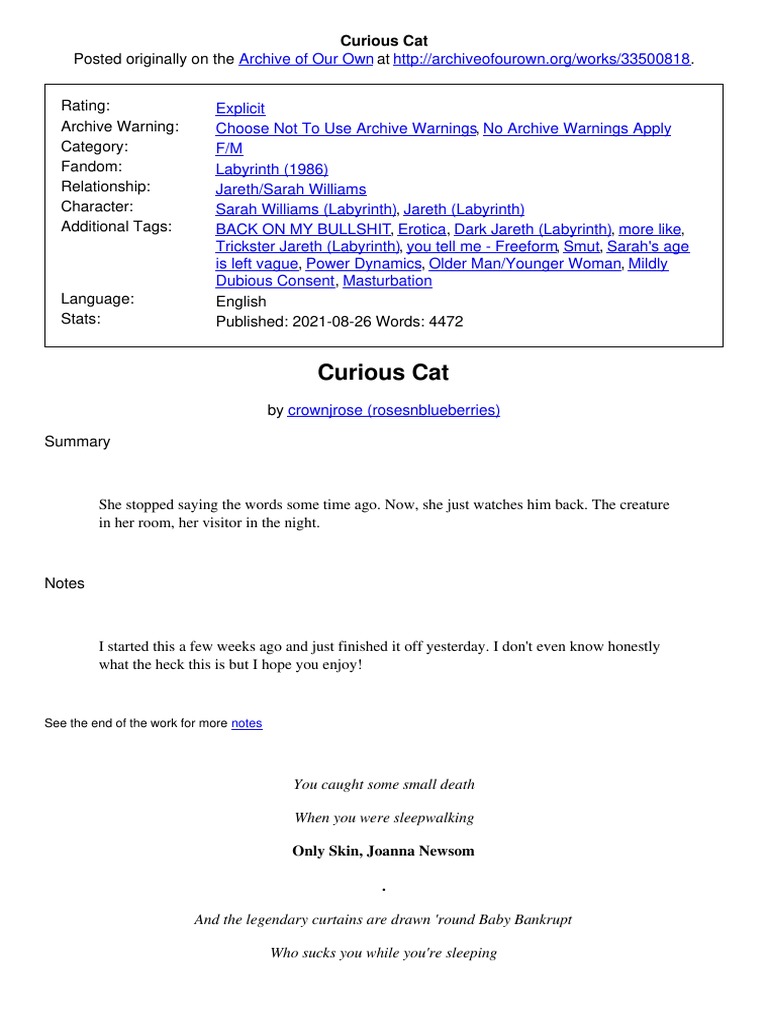 Curious Cat | PDF | Poetry