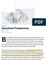 Operational Transparency: Ryan W